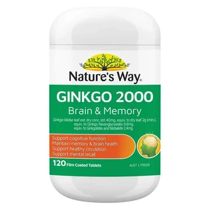 (PRE ORDER) Nature's Way Ginkgo 2000 Brain & Memory 120 Tablets shelf life 2yrs